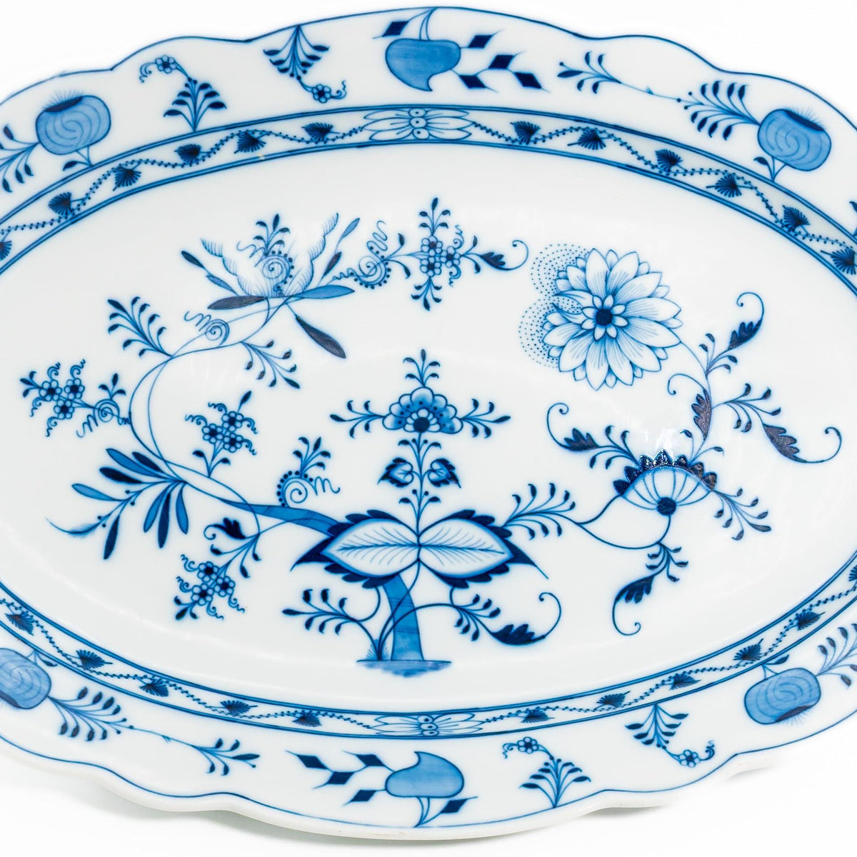 Carl Teichert "Blue Onion" Platter (21.5")