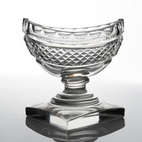 Georgian Irish Cut Crystal Navette Bowl (3.75")