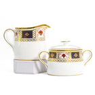 Royal Crown Derby "Derby Border" Cream & Sugar Set