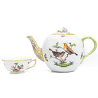 Herend "Rothschild Bird" Teapot w/ Lid (Pink Rose Finial)