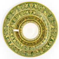 Wedgwood "Florentine" (Dark Green & Gold) Dinner Service for 8