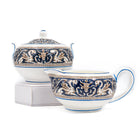 Wedgwood "Florentine Dark Blue" Cream & Sugar Set