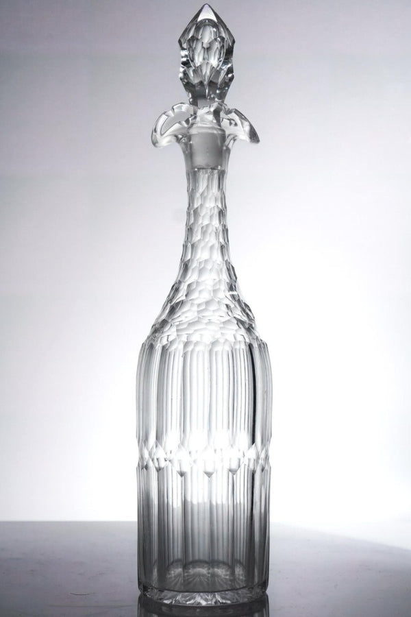 Independent Artisan Studio Hunting Lodge Decanter Set Silver Plate Shotgun Tantalus Italian Cut Crystal Rustic Barware Bourbon Lover Gift for Cabin or Man Cave - Glass Decanter ClassyTea