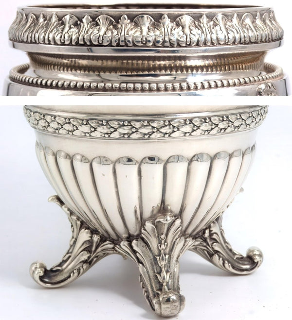 Independent Artisan Studio 1890s Antique Silver Plate Champagne Bucket French Ice Bucket For Old Money Aesthetic Gift for Wine Lover Silver Champagne Bucket For Party - Ice Bucket ClassyTea