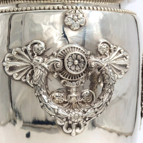 Independent Artisan Studio 1890s Antique Silver Plate Champagne Bucket French Ice Bucket For Old Money Aesthetic Gift for Wine Lover Silver Champagne Bucket For Party - Ice Bucket ClassyTea