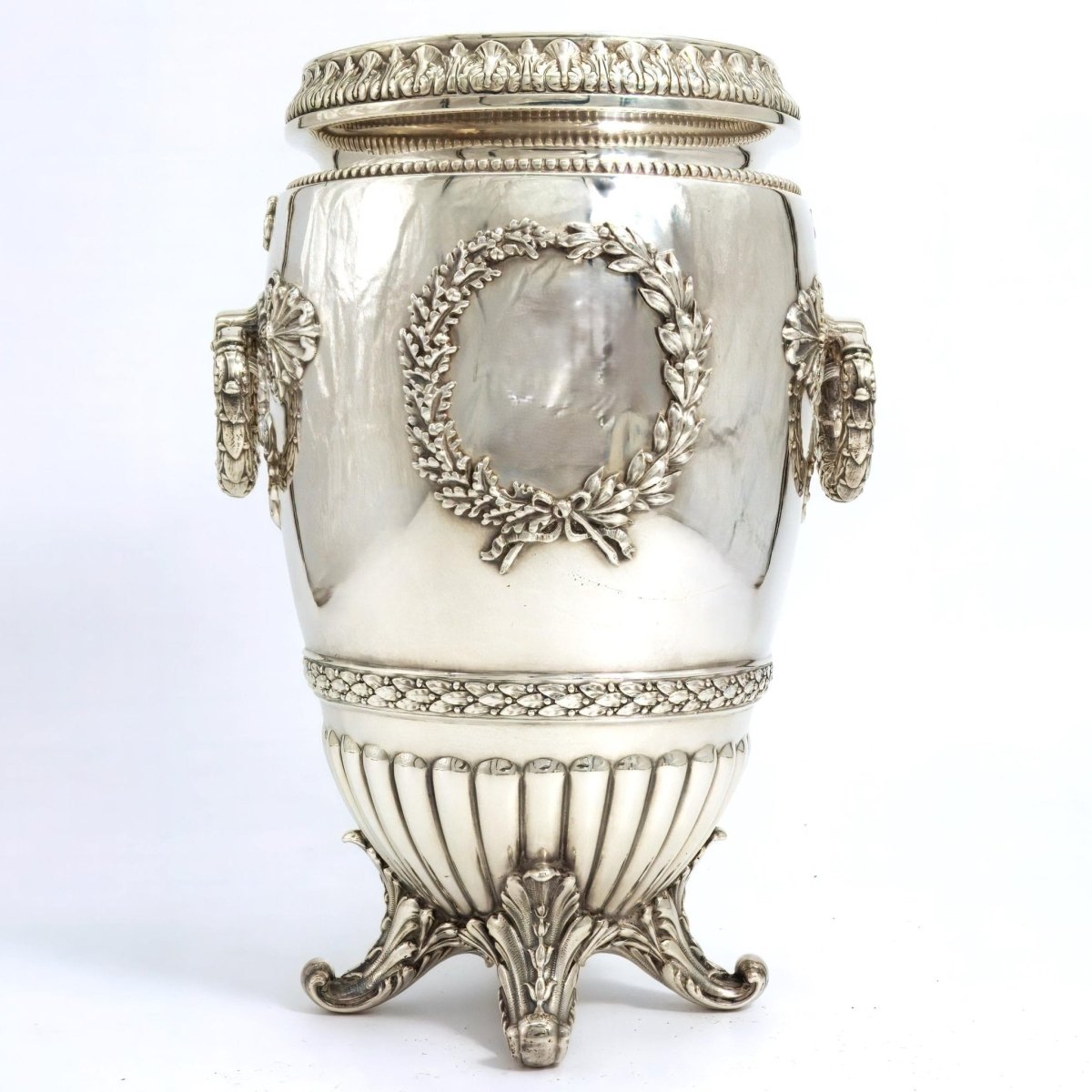 Independent Artisan Studio 1890s Antique Silver Plate Champagne Bucket French Ice Bucket For Old Money Aesthetic Gift for Wine Lover Silver Champagne Bucket For Party - Ice Bucket ClassyTea