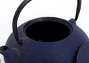 Independent Artisan Studio Japanese Dark Blue Cast Iron Tetsubin Tea Pot with Infuser, Unique Gift for Tea lover Mid Century Tea Party Hostess Gift Japandi Tea Pot - Metal Teapot ClassyTea