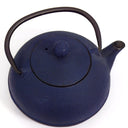 Independent Artisan Studio Japanese Dark Blue Cast Iron Tetsubin Tea Pot with Infuser, Unique Gift for Tea lover Mid Century Tea Party Hostess Gift Japandi Tea Pot - Metal Teapot ClassyTea