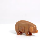 Independent Artisan Studio Carnelian Pig Paperweight Hand - Carved Stone Pig Sculpture Feng Shui Wealth Symbol Crystal Animal Desk Orange stone figurine Gift Decor - Stone Paperweight ClassyTea