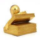 Jennings Brothers 1910s Antique Gold Toned Bookends | Jennings Brothers Dantes Inferno & Beatrice Brass Art Deco Bookend Art Nouveau Library Dark Academia 20s - Metal Bookends ClassyTea