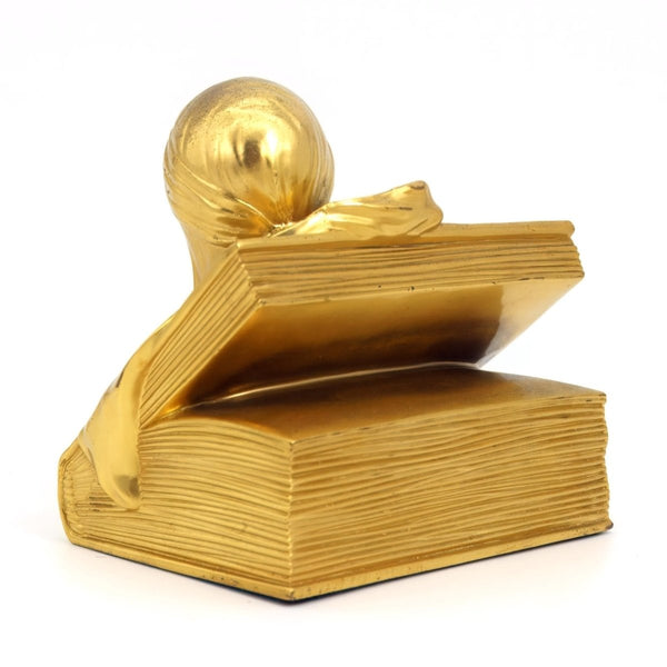Jennings Brothers 1910s Antique Gold Toned Bookends | Jennings Brothers Dantes Inferno & Beatrice Brass Art Deco Bookend Art Nouveau Library Dark Academia 20s - Metal Bookends ClassyTea