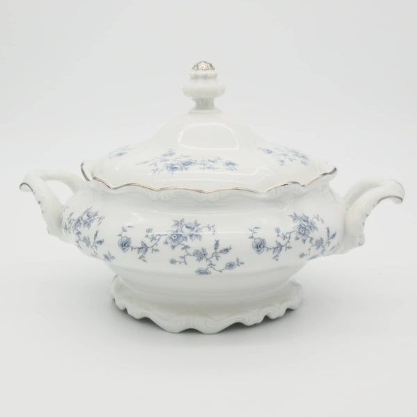 Johann Haviland Johann Haviland Blue Garland, 50 Piece Set, Service for 8, Light Blue Flowers with Platinum Trim, Bavaria Backstamp, Thanksgiving China Set - China Set ClassyTea