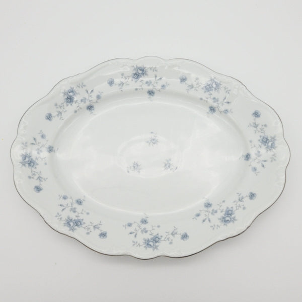 Johann Haviland Johann Haviland Blue Garland, 50 Piece Set, Service for 8, Light Blue Flowers with Platinum Trim, Bavaria Backstamp, Thanksgiving China Set - China Set ClassyTea