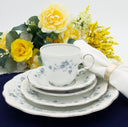 Johann Haviland Johann Haviland Blue Garland, 50 Piece Set, Service for 8, Light Blue Flowers with Platinum Trim, Bavaria Backstamp, Thanksgiving China Set - China Set ClassyTea