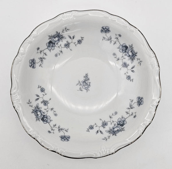 Johann Haviland Johann Haviland Blue Garland Set for 4 Coupe Soup and Fruit Bowls, Bavaria Backstamp, Vintage Fine China Serving Set, Floral Elegance - Fruit/Dessert Bowl ClassyTea