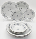 Johann Haviland Johann Haviland Blue Garland Set for 4 Coupe Soup and Fruit Bowls, Bavaria Backstamp, Vintage Fine China Serving Set, Floral Elegance - Fruit/Dessert Bowl ClassyTea