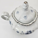 Johann Haviland Johann Haviland Blue Garland Creamer, Lidded Sugar Bowl, and Gravy Boat Set – Bavaria Backstamp Blue Floral Elegance Thanksgiving - Serving Set ClassyTea