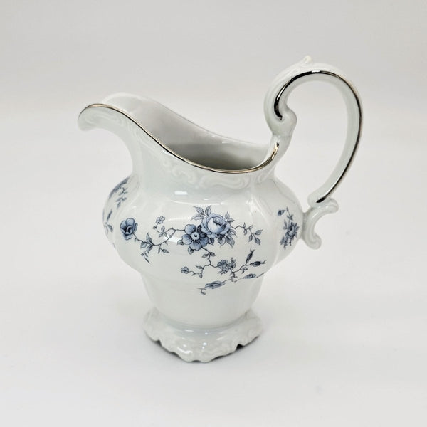 Johann Haviland Johann Haviland Blue Garland Creamer, Lidded Sugar Bowl, and Gravy Boat Set – Bavaria Backstamp Blue Floral Elegance Thanksgiving - Serving Set ClassyTea