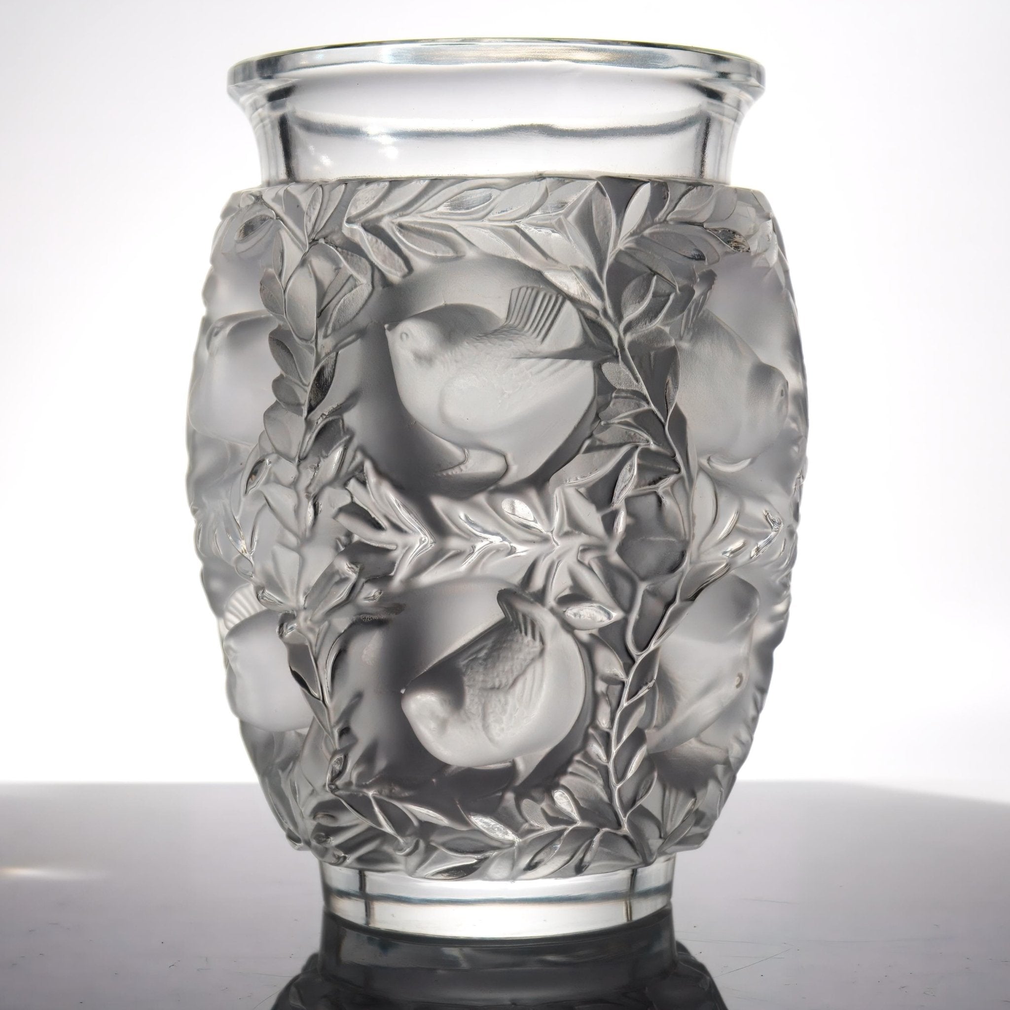 Lalique Lalique Bagatelle Vase Vintage Crystal Frosted Glass Sculpture Unique Gifts for Her French Country Decor Vintage Glassware Bird Sculpture - Crystal Vase ClassyTea