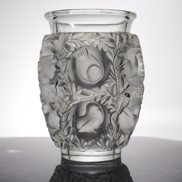 Lalique Lalique Bagatelle Vase Vintage Crystal Frosted Glass Sculpture Unique Gifts for Her French Country Decor Vintage Glassware Bird Sculpture - Crystal Vase ClassyTea