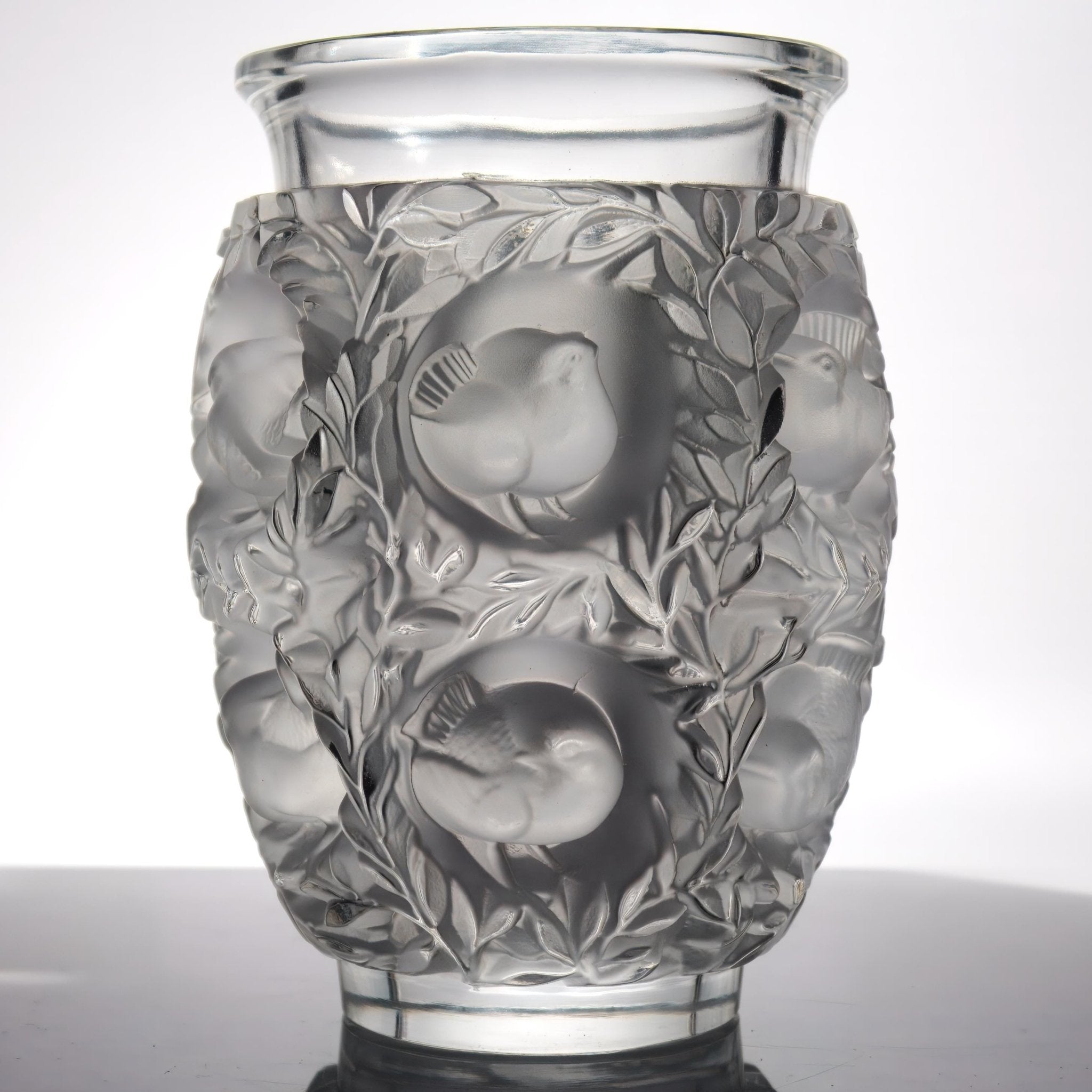 Lalique Lalique Bagatelle Vase Vintage Crystal Frosted Glass Sculpture Unique Gifts for Her French Country Decor Vintage Glassware Bird Sculpture - Crystal Vase ClassyTea