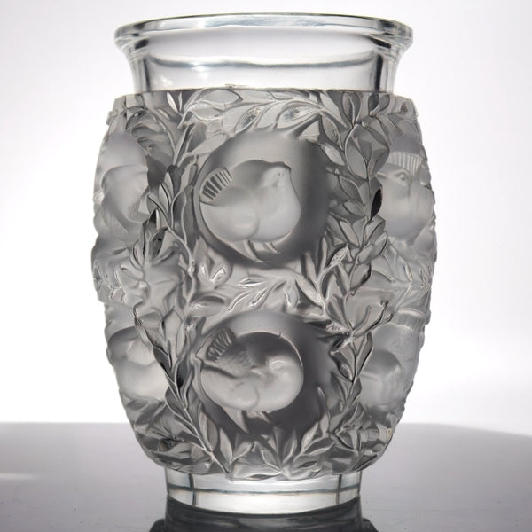 Lalique Lalique Bagatelle Vase Vintage Crystal Frosted Glass Sculpture Unique Gifts for Her French Country Decor Vintage Glassware Bird Sculpture - Crystal Vase ClassyTea