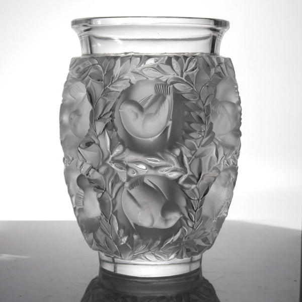 Lalique Lalique Bagatelle Vase Vintage Crystal Frosted Glass Sculpture Unique Gifts for Her French Country Decor Vintage Glassware Bird Sculpture - Crystal Vase ClassyTea