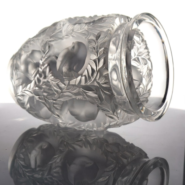 Lalique Lalique Bagatelle Vase Vintage Crystal Frosted Glass Sculpture Unique Gifts for Her French Country Decor Vintage Glassware Bird Sculpture - Crystal Vase ClassyTea