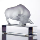 Lalique Lalique Crystal Bull Paperweight - Sculpture ClassyTea