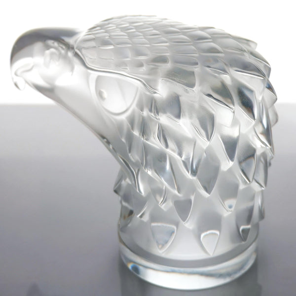 Lalique Lalique "Tête d'Aigle (Eagle Head)" Crystal Eagle Paperweight - Sculpture ClassyTea