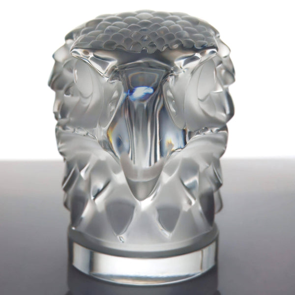Lalique Lalique "Tête d'Aigle (Eagle Head)" Crystal Eagle Paperweight - Sculpture ClassyTea