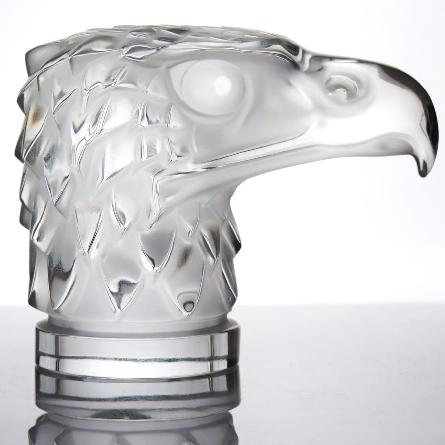 Lalique Tête d'Aigle (4.5") Crystal Eagle Paperweight | Vintage Crystal