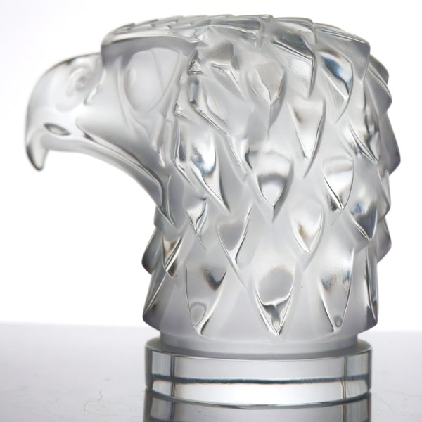 Lalique Lalique "Tête d'Aigle (Eagle Head)" Crystal Eagle Paperweight - Sculpture ClassyTea
