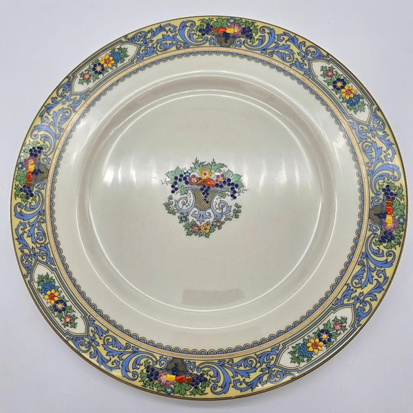 Lenox Lenox Autumn Fine China Set for 8 with 22kt Gold Trim | 40 Piece Set | Presidential Collection Blue Scrolls, Fruit | (Gold Back - Stamp) - China Set ClassyTea