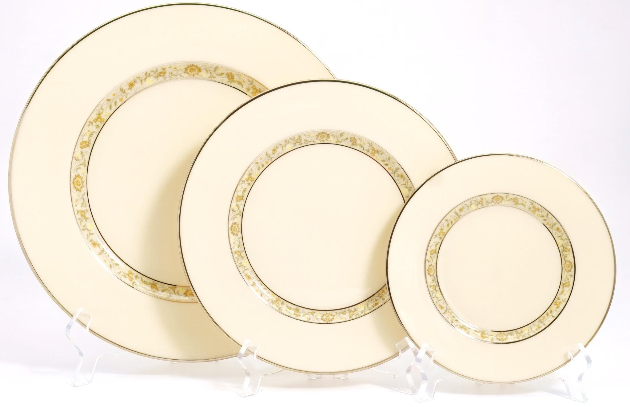 Lenox Lenox Springdale China Set for 4 (12 Total Pieces) | Dinner, Salad/Dessert, & Side Plates wedding gift anniversary gift for daughter wedding - China Set ClassyTea
