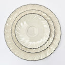 Lenox Lenox Weatherly China Set for 8 1960s Dinnerware Vintage Mid - Century Wedding Tableware Vintage Dinning Set Quiet Luxury Platinum Cream - China Set ClassyTea