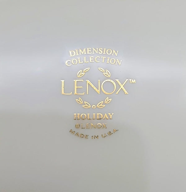 Lenox Set for 4 Lenox Holiday 20 - Piece China Set | Dimension Collection, Holly, Berries, Gold Trim | Christmas Tables Decor | Holiday Dinnerware - China Set ClassyTea