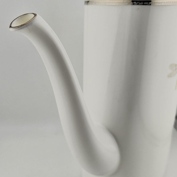 Lenox Lenox Kate Spade June Lane Coffee Pot – Fine Bone China with Platinum Trim, Dragonfly Motif, 48 oz Capacity, Elegant Tableware, Wedding Gift - Coffee Pot ClassyTea