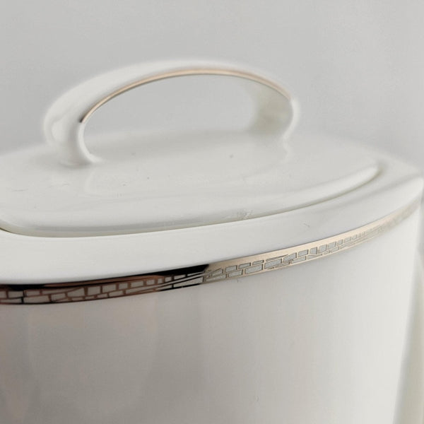 Lenox Lenox Kate Spade June Lane Coffee Pot – Fine Bone China with Platinum Trim, Dragonfly Motif, 48 oz Capacity, Elegant Tableware, Wedding Gift - Coffee Pot ClassyTea