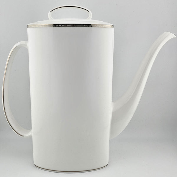 Lenox Lenox Kate Spade June Lane Coffee Pot – Fine Bone China with Platinum Trim, Dragonfly Motif, 48 oz Capacity, Elegant Tableware, Wedding Gift - Coffee Pot ClassyTea
