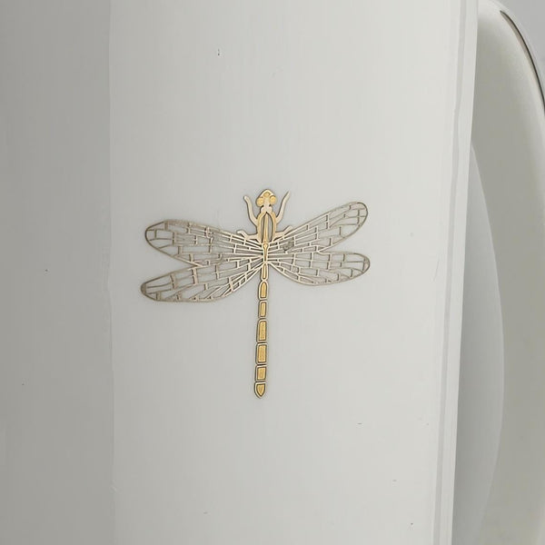 Lenox Lenox Kate Spade June Lane Coffee Pot – Fine Bone China with Platinum Trim, Dragonfly Motif, 48 oz Capacity, Elegant Tableware, Wedding Gift - Coffee Pot ClassyTea