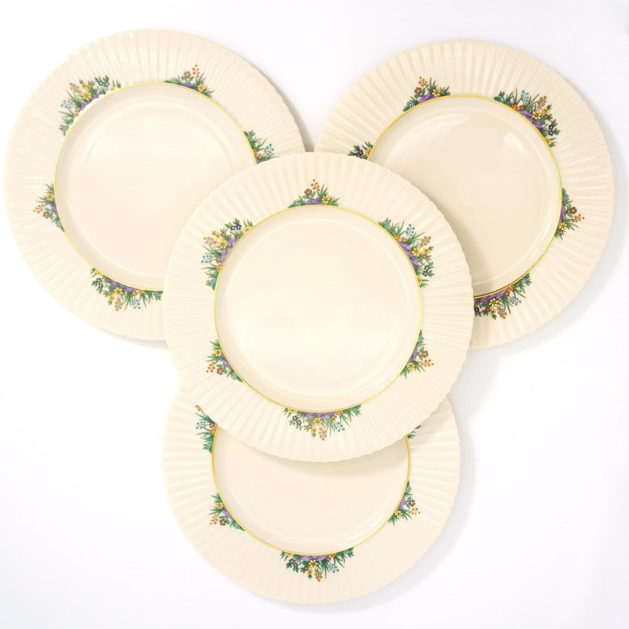 Lenox Four (4) Lenox Rutledge Dinner Plates China Set for 4 Guests Wedding Anniversary gift for wife gift for daughter Easter Dinner Plates - Dinner Plates ClassyTea
