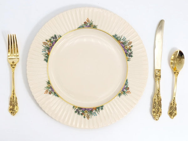 Lenox Four (4) Lenox Rutledge Dinner Plates China Set for 4 Guests Wedding Anniversary gift for wife gift for daughter Easter Dinner Plates - Dinner Plates ClassyTea