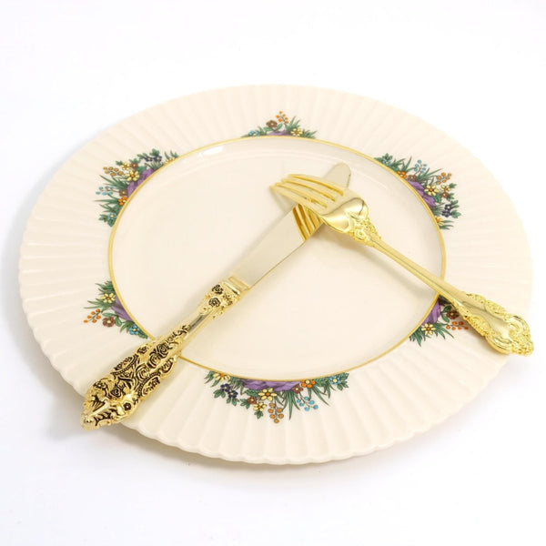 Lenox Four (4) Lenox Rutledge Dinner Plates China Set for 4 Guests Wedding Anniversary gift for wife gift for daughter Easter Dinner Plates - Dinner Plates ClassyTea