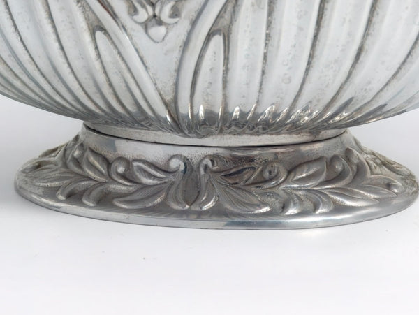 Lenox Pewter Soup Tureen w/ Ladle Set | Lenox Butlers Pantry Vintage Serving Bowl Brushed Silver Aluminum Sauce Victorian Punch USA Presidential - Metal Tureen ClassyTea