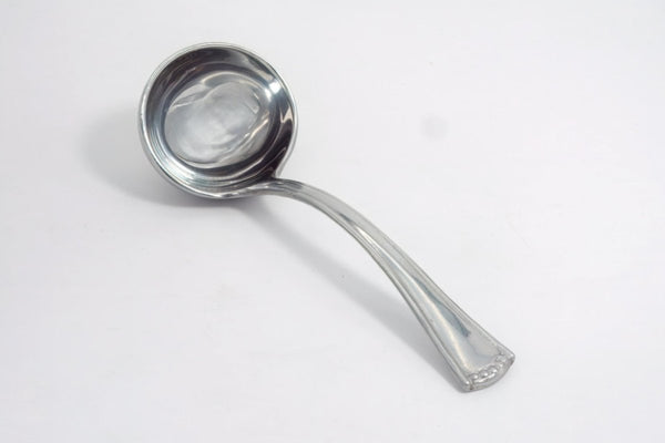 Lenox Pewter Soup Tureen w/ Ladle Set | Lenox Butlers Pantry Vintage Serving Bowl Brushed Silver Aluminum Sauce Victorian Punch USA Presidential - Metal Tureen ClassyTea