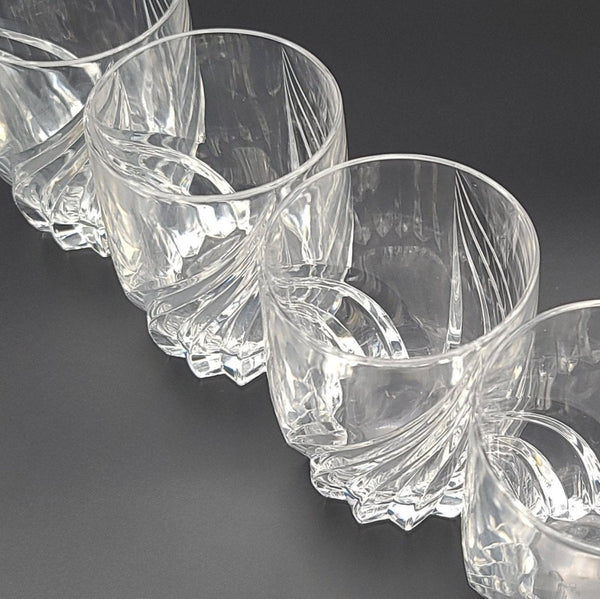 Lenox Lenox Debut Old Fashioned Double Cocktail Glasses Unique Bourbon Gifts Vintage Midcentury Brandy Scotch Cognac Whiskey Lover Set of 4 - Old Fashioned/Tumbler ClassyTea
