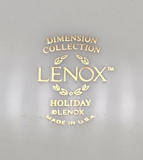 Lenox Lenox Holiday Oval Serving Platter (1974) | Bone China - Oval Serving Platter ClassyTea