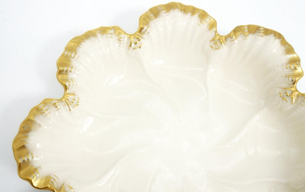 Lenox 1960s Lenox Vintage Oyster Plate Bone China Coastal Tableware Beach House Decor Ceramic Wall Hanging Art for Gift Fruit Bowl Center Piece - Oyster Plate ClassyTea