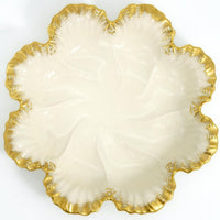 Lenox “Gold Leaf” Oyster Plate